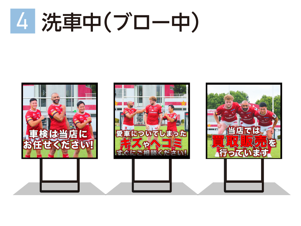 ナンバープレートの情報をもとに最適な動画を放映