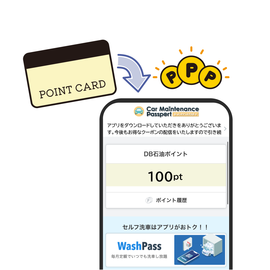 旧ポイントカードからポイント移行も簡単